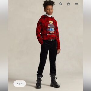 Ralph Lauren Polo Bear 🐻 Plaid Patchwork Bear 🐻 Holding Gift 🎁 Box